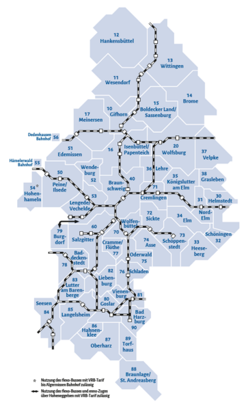 Karte vom VRB Gebiet